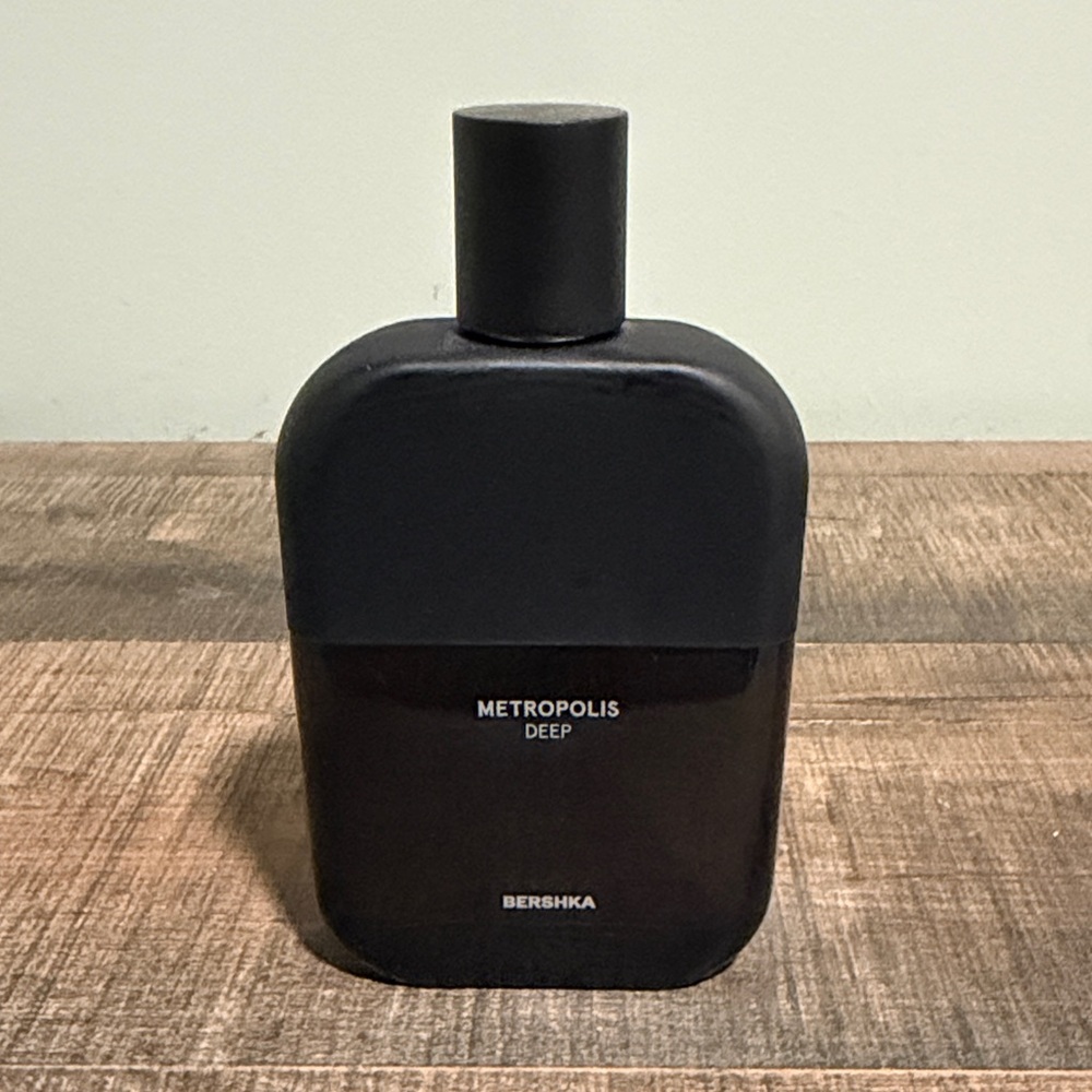 Bershka Metropolis Deep Black Bottle Cologne